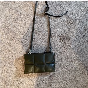 All saints dark green crossbody bag NWT